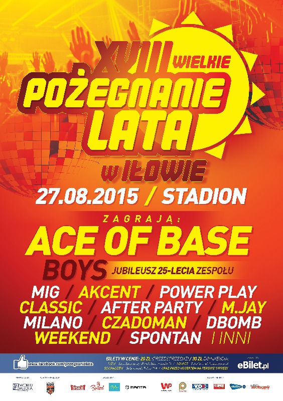 Pożegnanie Lata w Iłowie 2015 - koncert Ace of Base