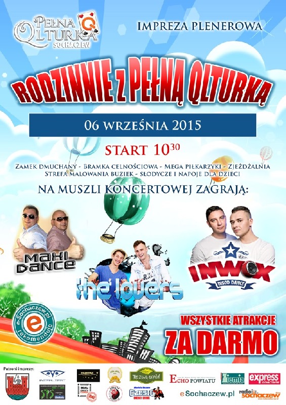 RODZINNIE Z PEŁNĄ QLTURKĄ - impreza plenerowa 6 września 2015