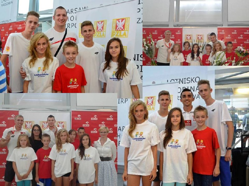 Powitali medalistów MŚ w LA