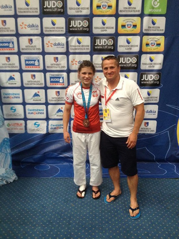 Pierwszy medal dla Polski z Mistrzostw Świata Kadetek w Judo - Sarajewo 2015.