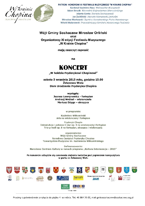 KONCERT W hołdzie Fryderykowi Chopinowi
