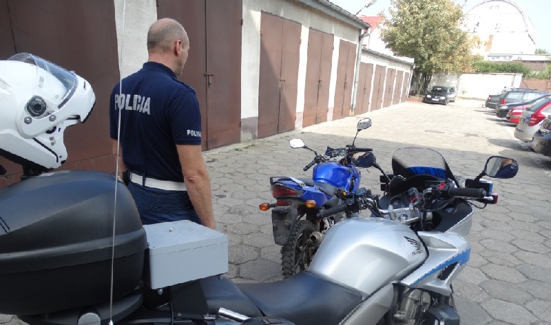 Policja odzyskała skradziony motocykl