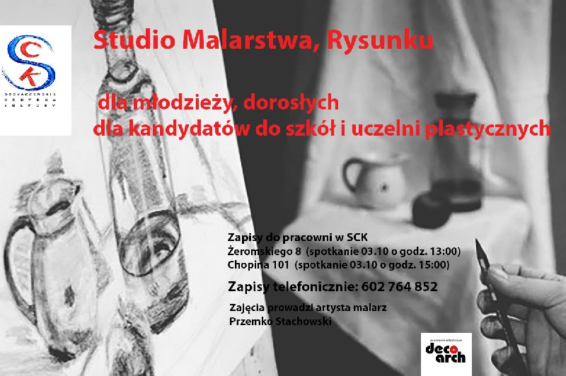 Zapisy do Studia Malarstwa, Rysunku i Fotografii Cyfrowej
