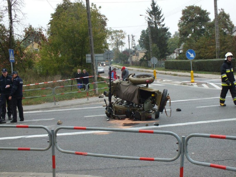Wypadek w Wyszogrodzie – zablokowane skrzyżowanie
