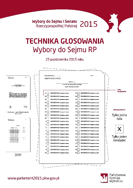 Wybory do Sejmu i Senatu 2015 - technika poprawnego głosowania