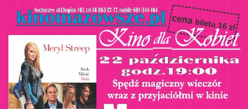 Kino dla Kobiet - NIGDY NIE JEST ZA PÓŹNO