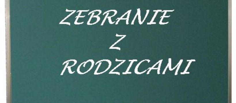 Zebranie z rodzicami w czwartek 17 listopada