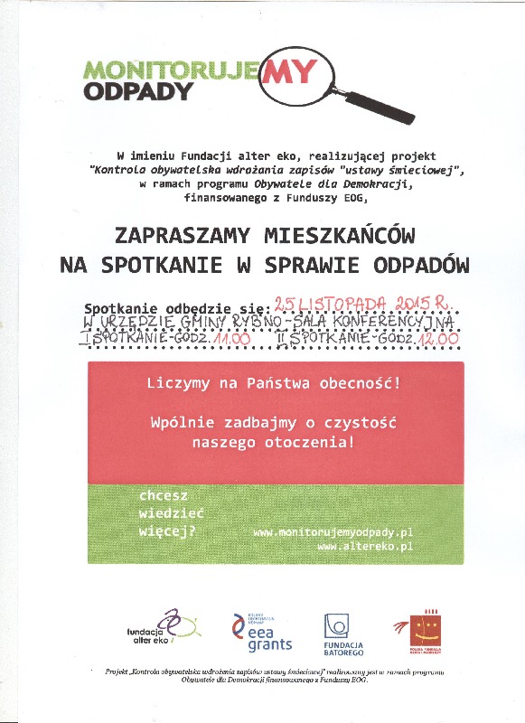 Zaproszenie - 19.11.2015