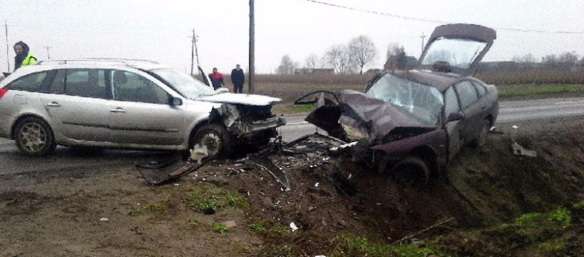 Groźny wypadek w Giżycach Gmina Iłów