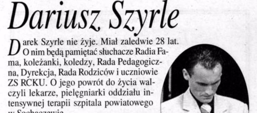 Wspomnienie o Dariuszu Szyrle (1977-2005)