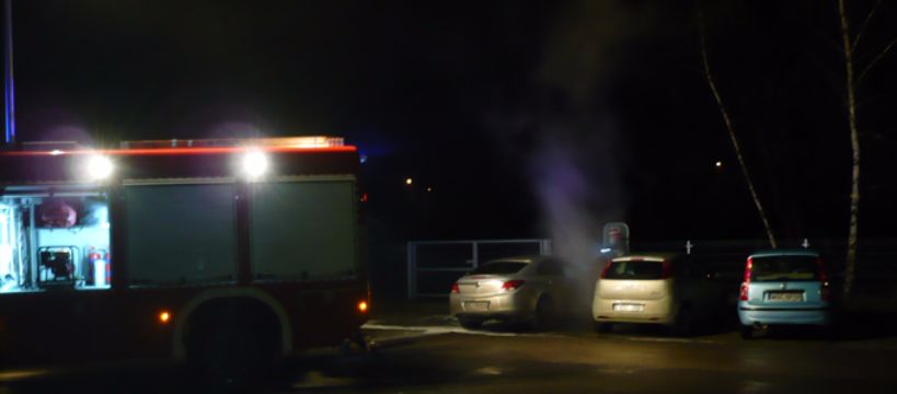 Pożar auta na Fabrycznej
