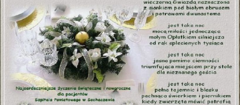 Życzenia dla pacjentów