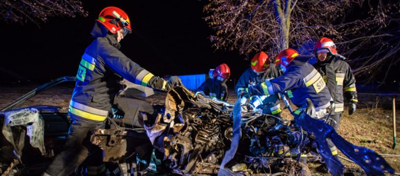 Tragedia na drodze w Nowej Suchej