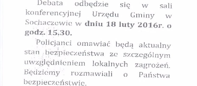 Zapraszamy na Debatę Społeczną