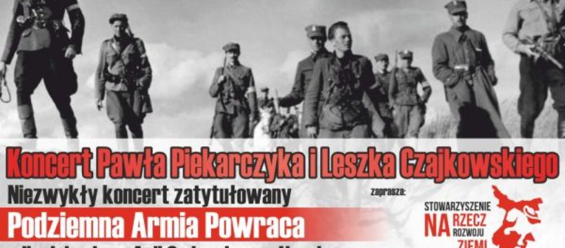 Zaproszenie na koncert z okazji Narodowego Dnia Pamięci „Żołnierzy Wyklętych”