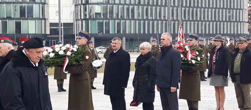 Delegacja z Brzozowa na uroczystościach państwowych