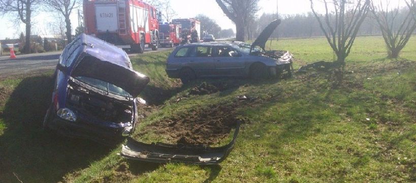 Wypadek w Topołowej na krajowej 92