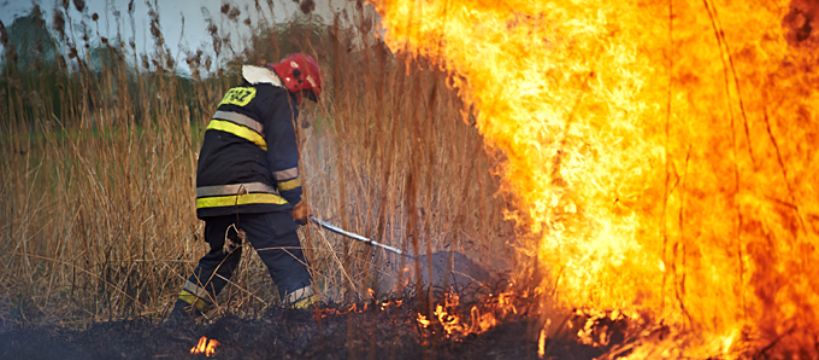Ponad 70 pożarów traw w Sochaczewie do 8 kwietnia 2016
