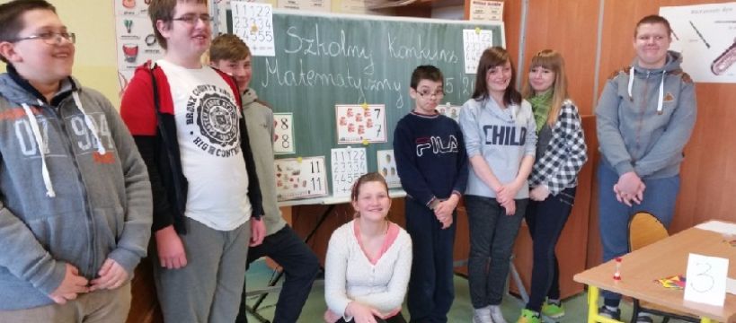 Szkolny konkurs matematyczny w ZSS w Erminowie
