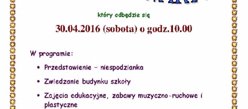 Zapraszamy na Dzień Otwarty
