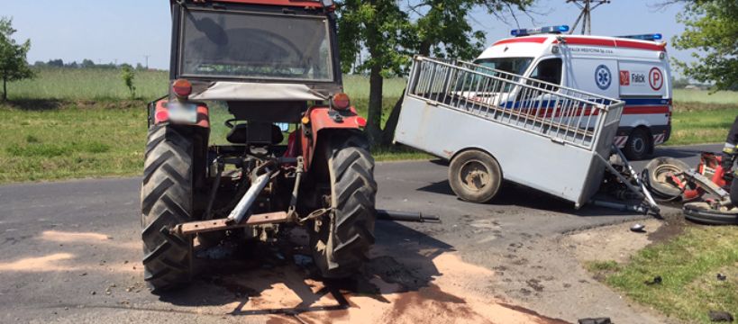 Zderzenie pojazdów w Brzozowie. Sprawca uciekł z miejsca zdarzenia