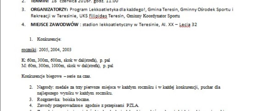 Mistrzostwa Mazowsza Dzieci w Lekkiej Atletyce - 02.06.2016