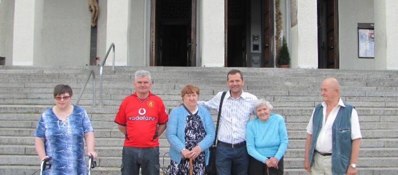 Pielgrzymka mieszkańców DPS w Młodzieszynie do klasztoru w Niepokalanowie