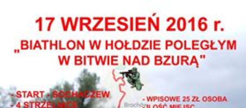 I BIATHLON W HOŁDZIE POLEGŁYM W BITWIE NAD BZURĄ