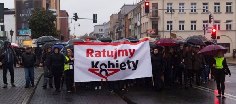 Czarny protest w Sochaczewie - video
