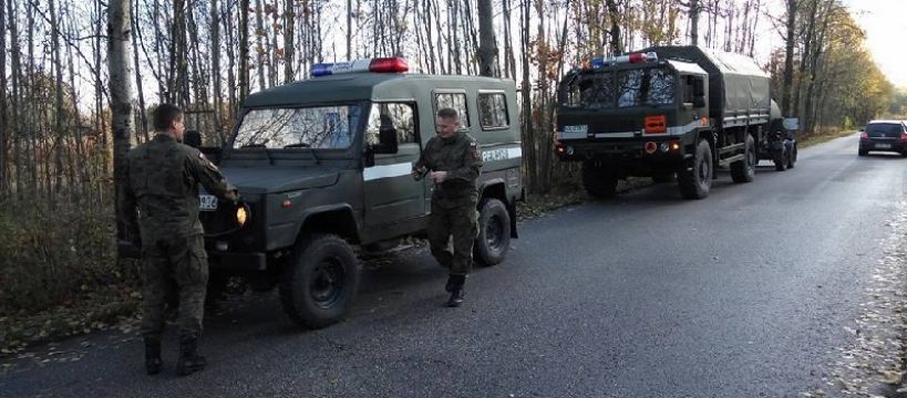 Zamiast grzybów, pociski i wzywanie saperów do Mokasu