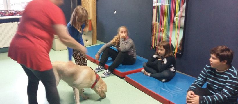 Dogoterapia w ZSS Erminowie
