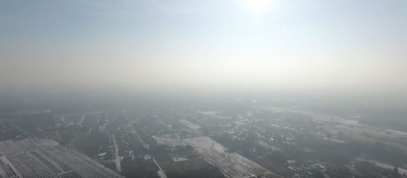 Smog nad Sochaczewem: zdjęcia, film