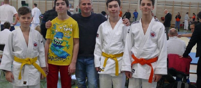 Zawodnicy "Siódemki" na  Turnieju Judo w miejscowości Mysiadło 04.02.2017r.