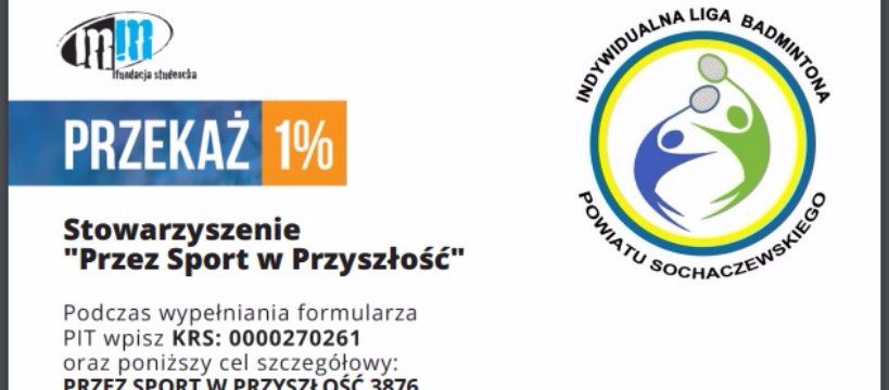 1% dla Sochaczewskiego Badmintona 