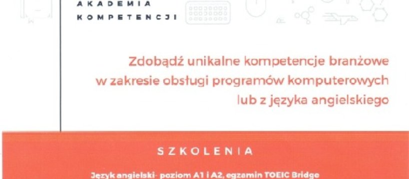 Szkolenia z języka angielskiego i IT w ramach projektu Mazowiecka Akademia Kompetencji