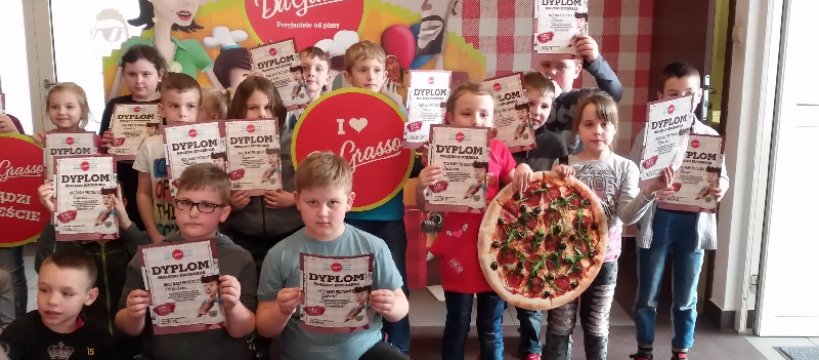 Wizyta klasy pierwszej i klasy drugiej w pizzerii Da Grasso