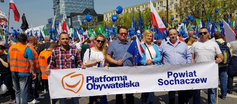 Platforma Obywatelska Sochaczew na Marszu Wolności