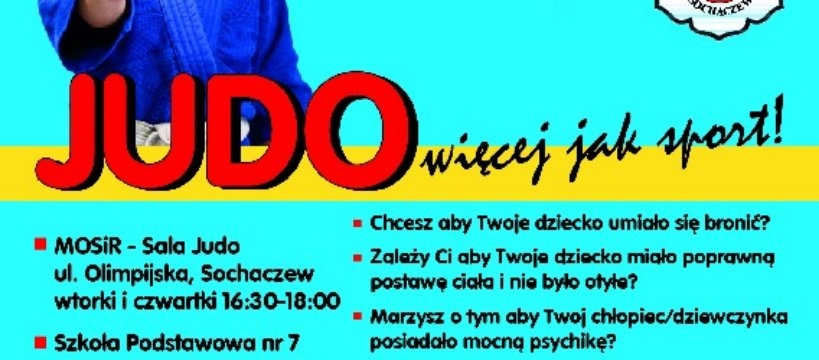 NABÓR DO UKS "SIÓDEMKA" JUDO SOCHACZEW .