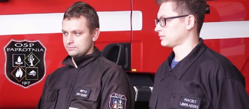 OSP Paprotnia dla komendanta Pawła Kubiaka