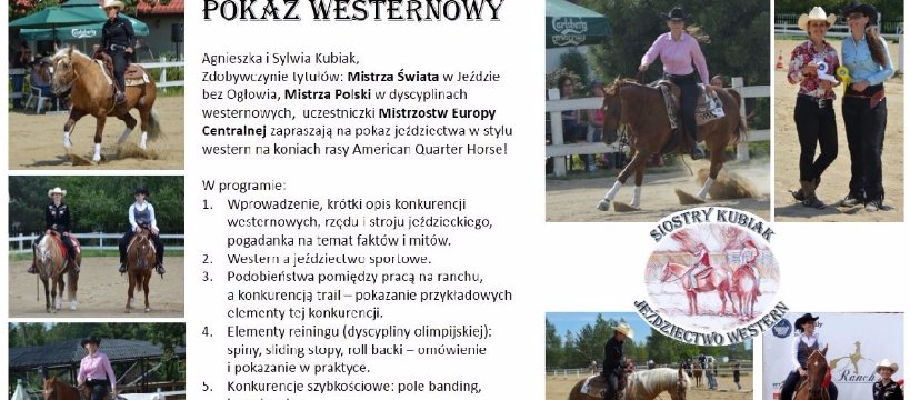 Pokaz jazdy w stylu Western
