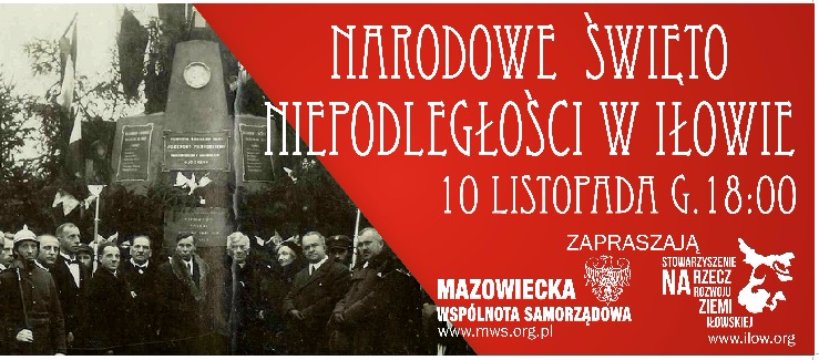 Uroczystości 99 rocznicy Odzyskania Niepodległości w Iłowie