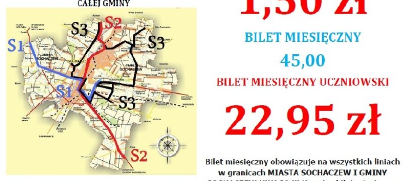 Zmiana cen gminnej komunikacji miejskiej od 1 stycznia 2018 roku