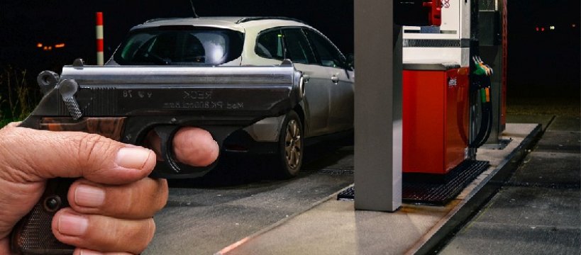 Napad na stację paliw!