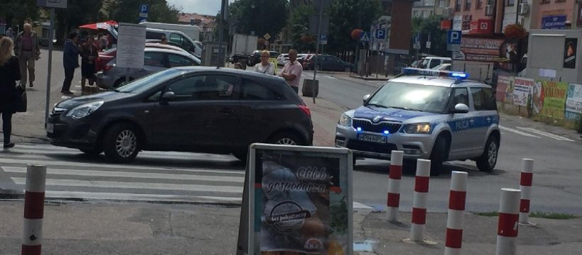Potrącenie pieszej na ulicy Pokoju