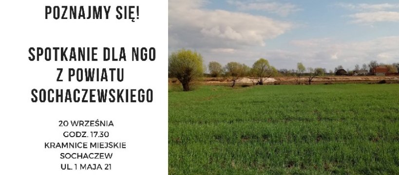 Spotkanie dla sochaczewskich organizacji pozarządowych