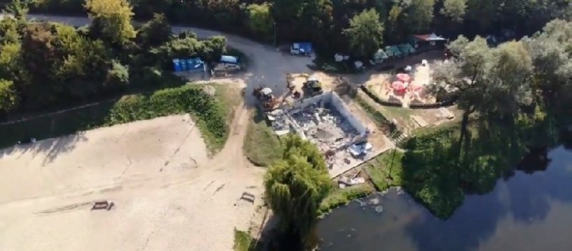 Przystań - przeszłość Sochaczewa zburzona 