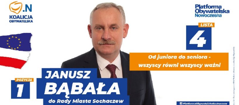 Janusz Bąbała - kandydat do rady miasta Sochaczew