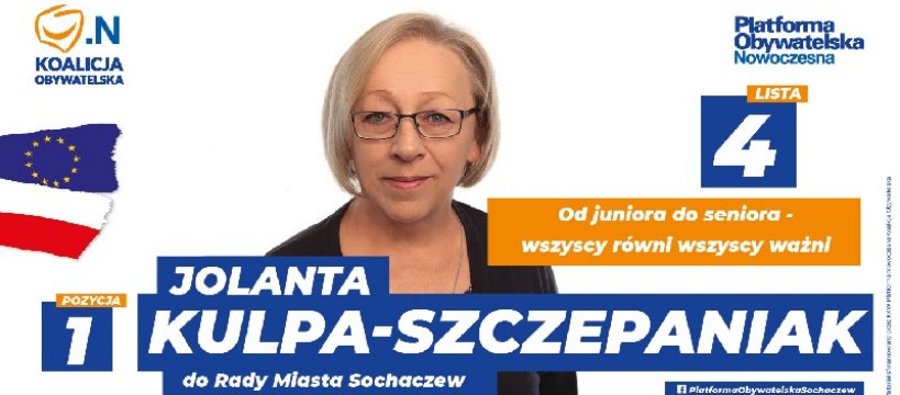 Jolanta Kulpa-Szczepaniak - kandydatka do rady miasta Sochaczew