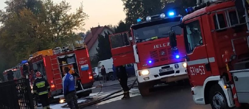 Pożar poddasza w Teresinie 