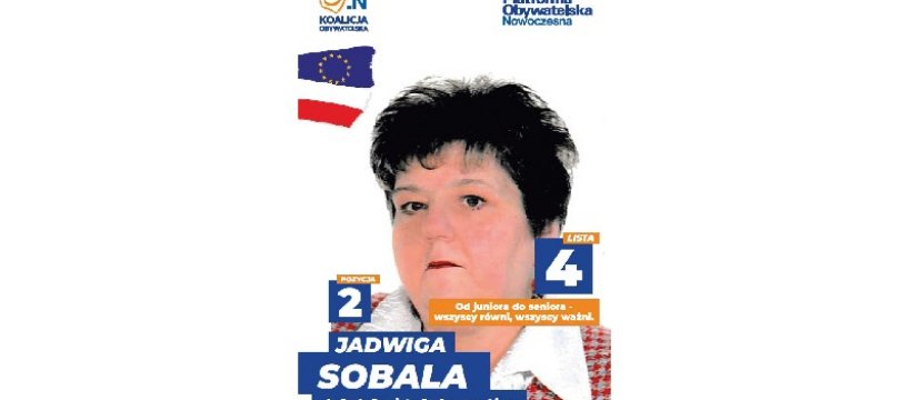 Jadwiga Sobala - kandydatka do Rady Powiatu Sochaczewskiego